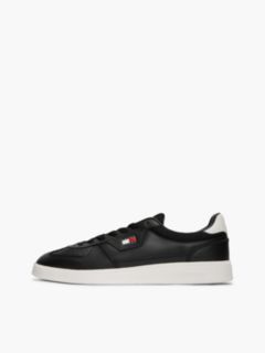 The Greenwich Logo Trainers With Leather — Black 7