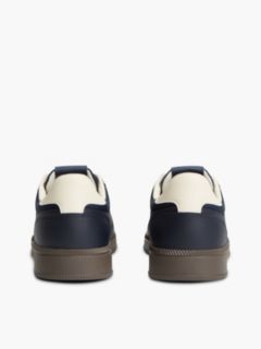 The Greenwich Logo Trainers With Leather — Blue 4