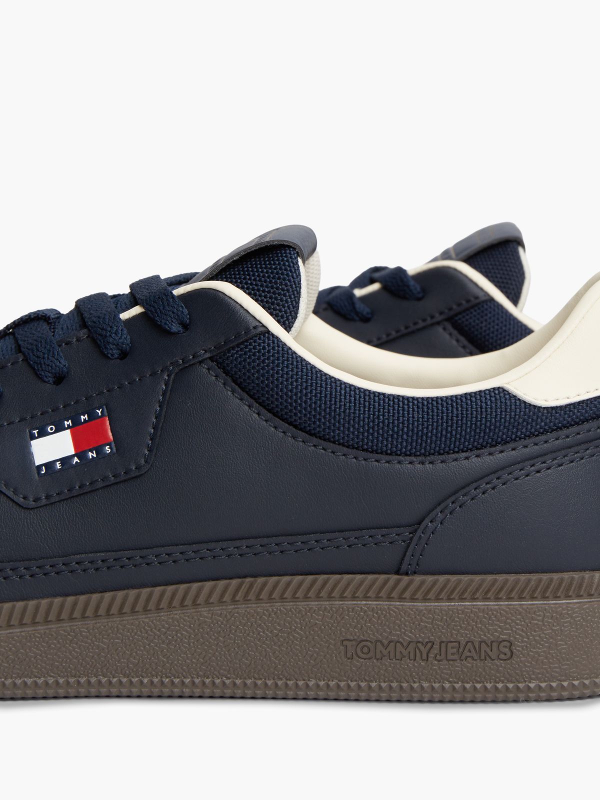 The Greenwich Logo Trainers With Leather — Blue