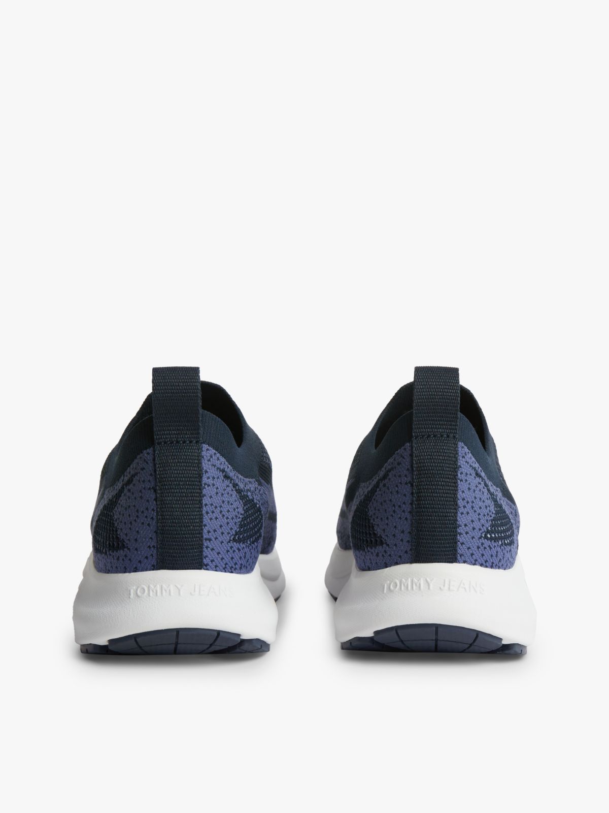 Logo Knit Pull-On Trainers — Blue