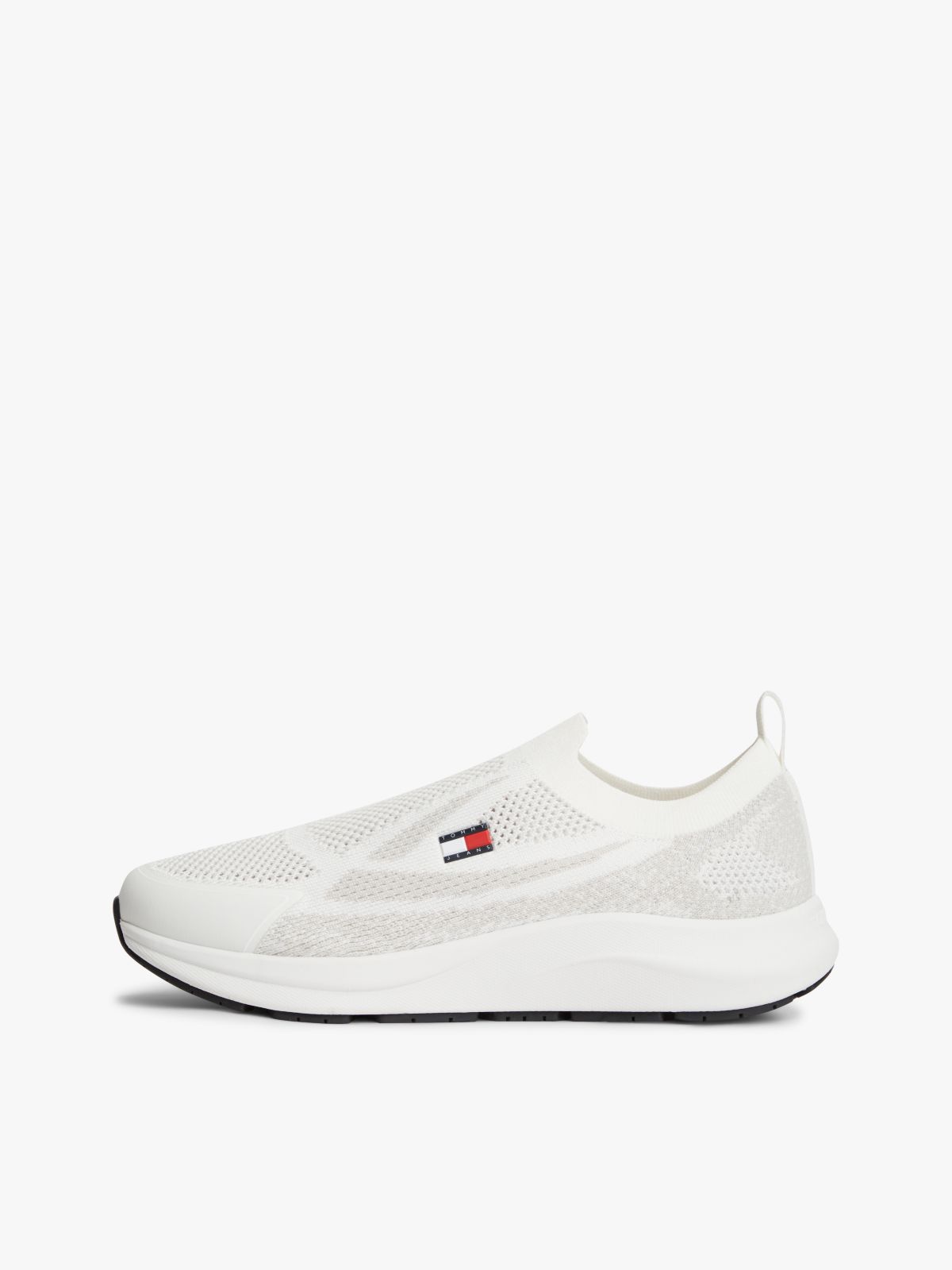 Logo Knit Pull-On Trainers — White