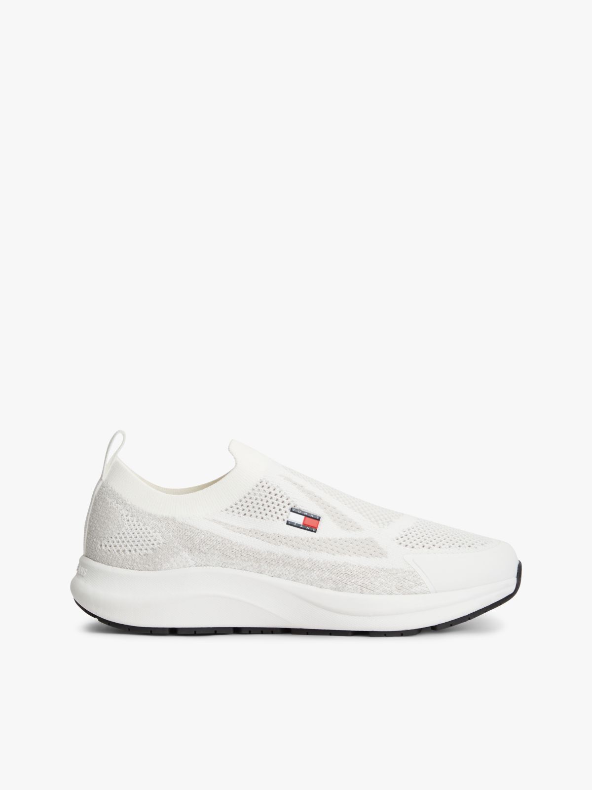 Logo Knit Pull-On Trainers — White