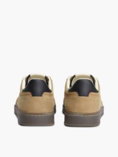 The Greenwich Logo Suede Court Trainers — Beige 4