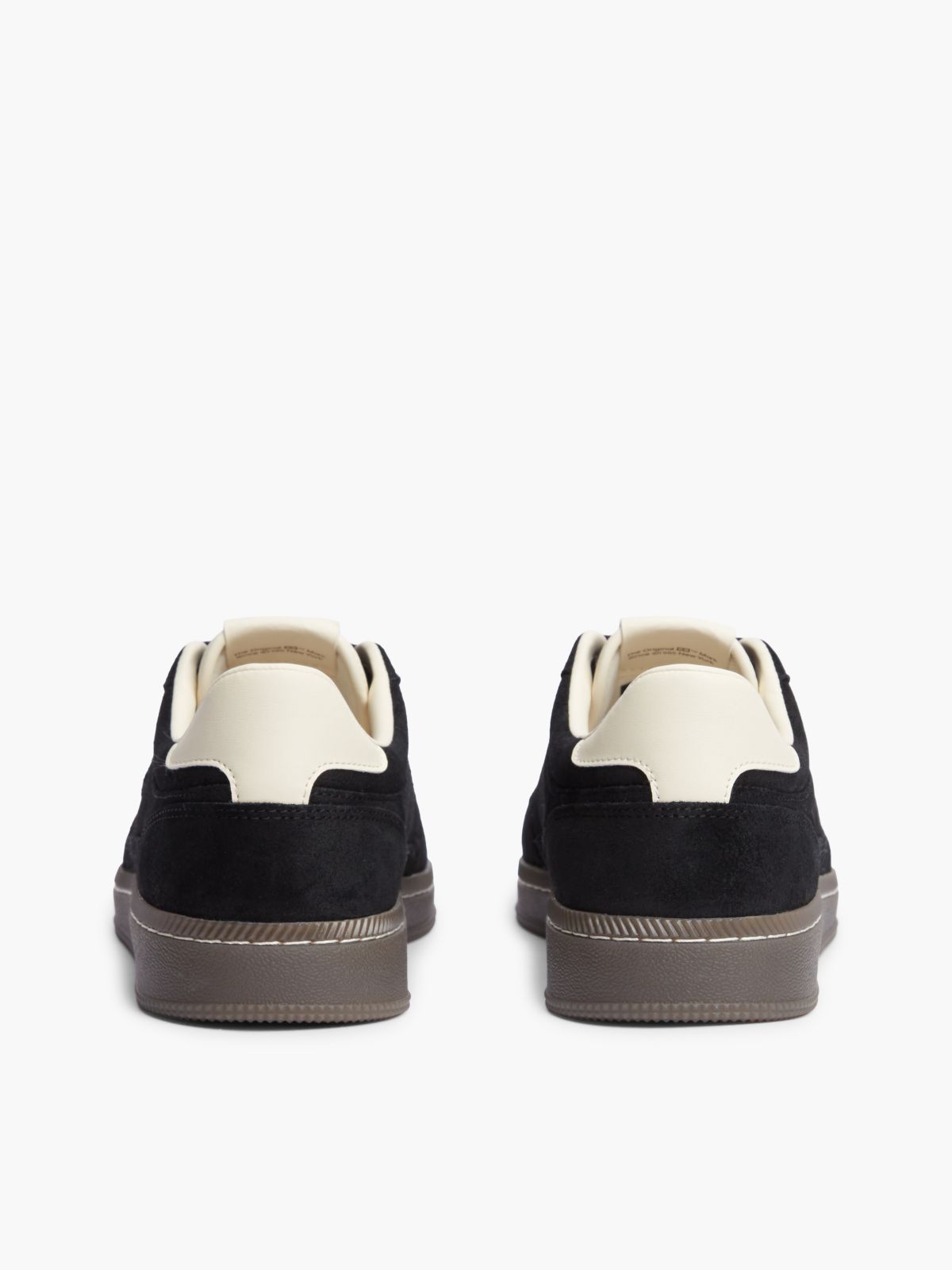 The Greenwich Logo Suede Court Trainers — Black