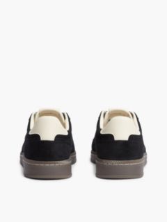 The Greenwich Logo Suede Court Trainers — Black 4