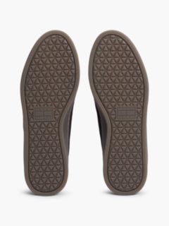 The Greenwich Logo Suede Court Trainers — Black 5