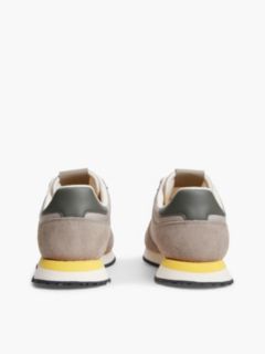 Suede Mixed Texture Trainers — Beige 4