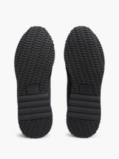Suede Mixed Texture Trainers — Black 5