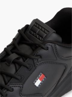 Mixed Texture Chunky Trainers — Black 6