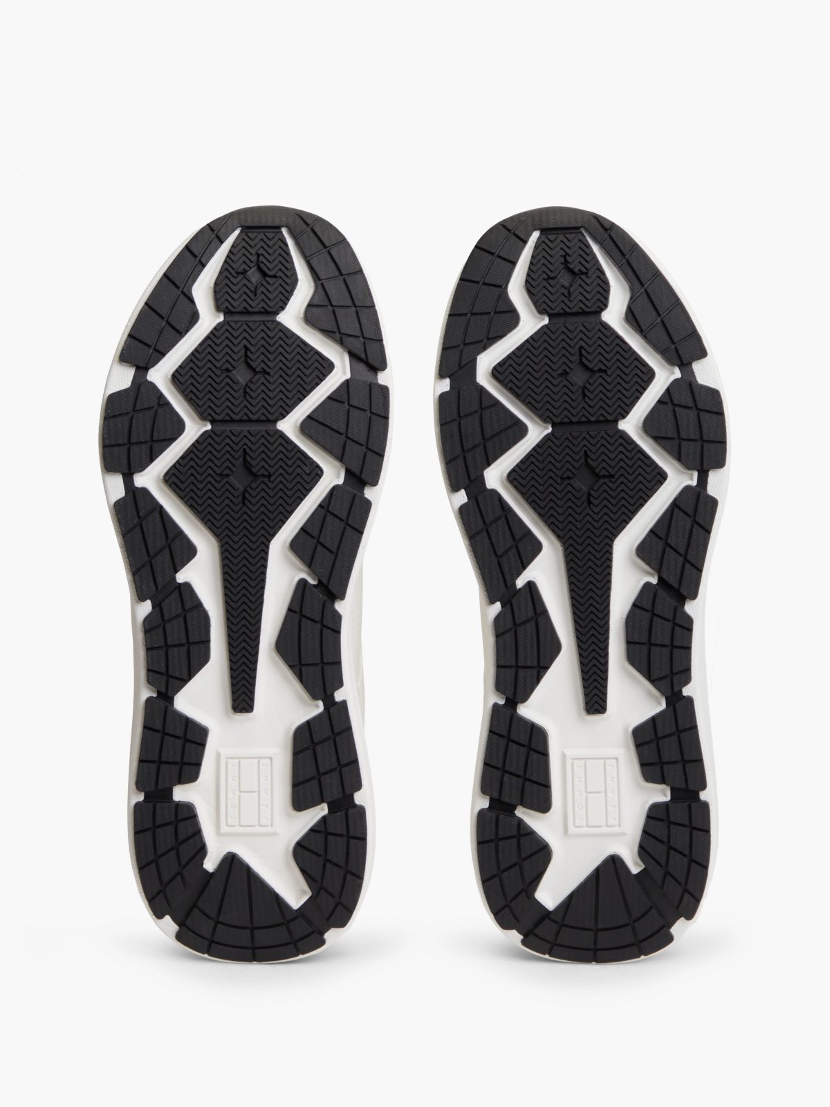 Mixed Texture Chunky Trainers — White