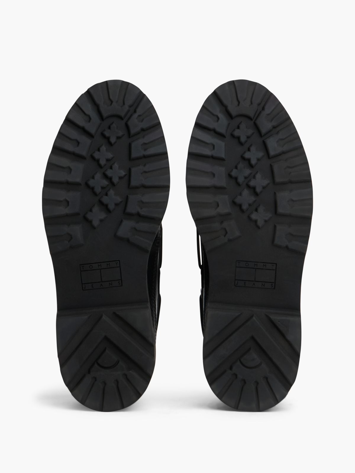 Archive Leather Cleat Boat Shoes — Black