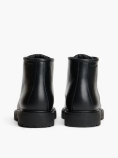 Archive Leather Lace-Up Mid Boots — Black 4