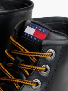 Archive Leather Lace-Up Mid Boots — Black 6