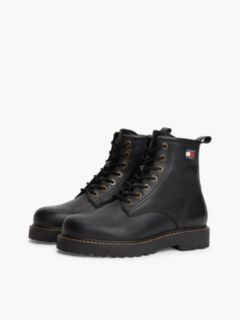 Archive Warm Lined Leather Lace-Up Boots — Black 2