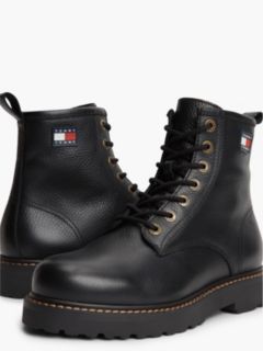 Archive Warm Lined Leather Lace-Up Boots — Black 6