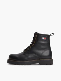 Archive Warm Lined Leather Lace-Up Boots — Black 7