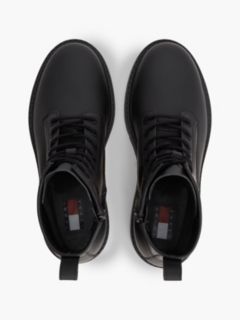 Archive Leather Lace-Up Mid Boots — Black 3