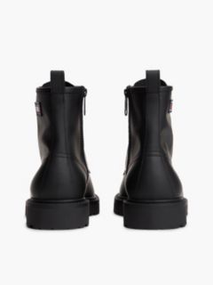 Archive Leather Lace-Up Mid Boots — Black 4