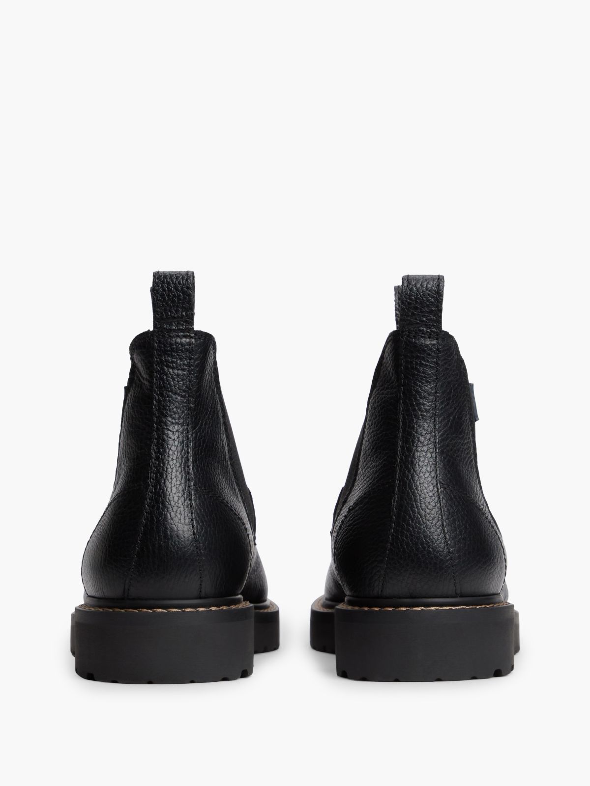 Archive Warm Lined Leather Chelsea Boots — Black