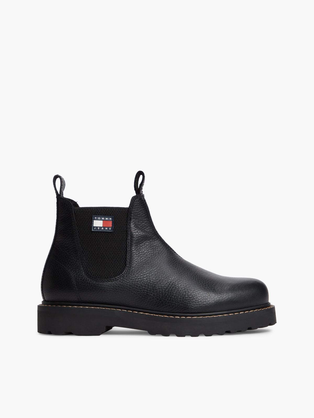 Archive Warm Lined Leather Chelsea Boots — Black