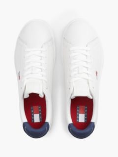 Leather Archive Court Trainers — White 3