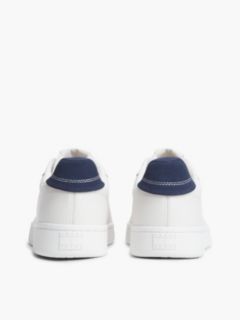 Leather Archive Court Trainers — White 4