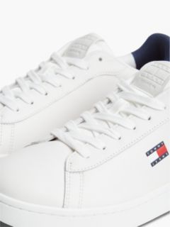 Leather Archive Court Trainers — White 6