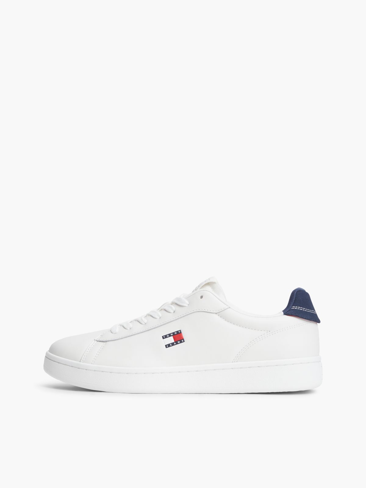 Leather Archive Court Trainers — White