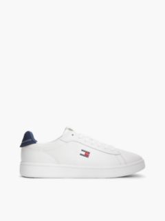 Leather Archive Court Trainers — White 1
