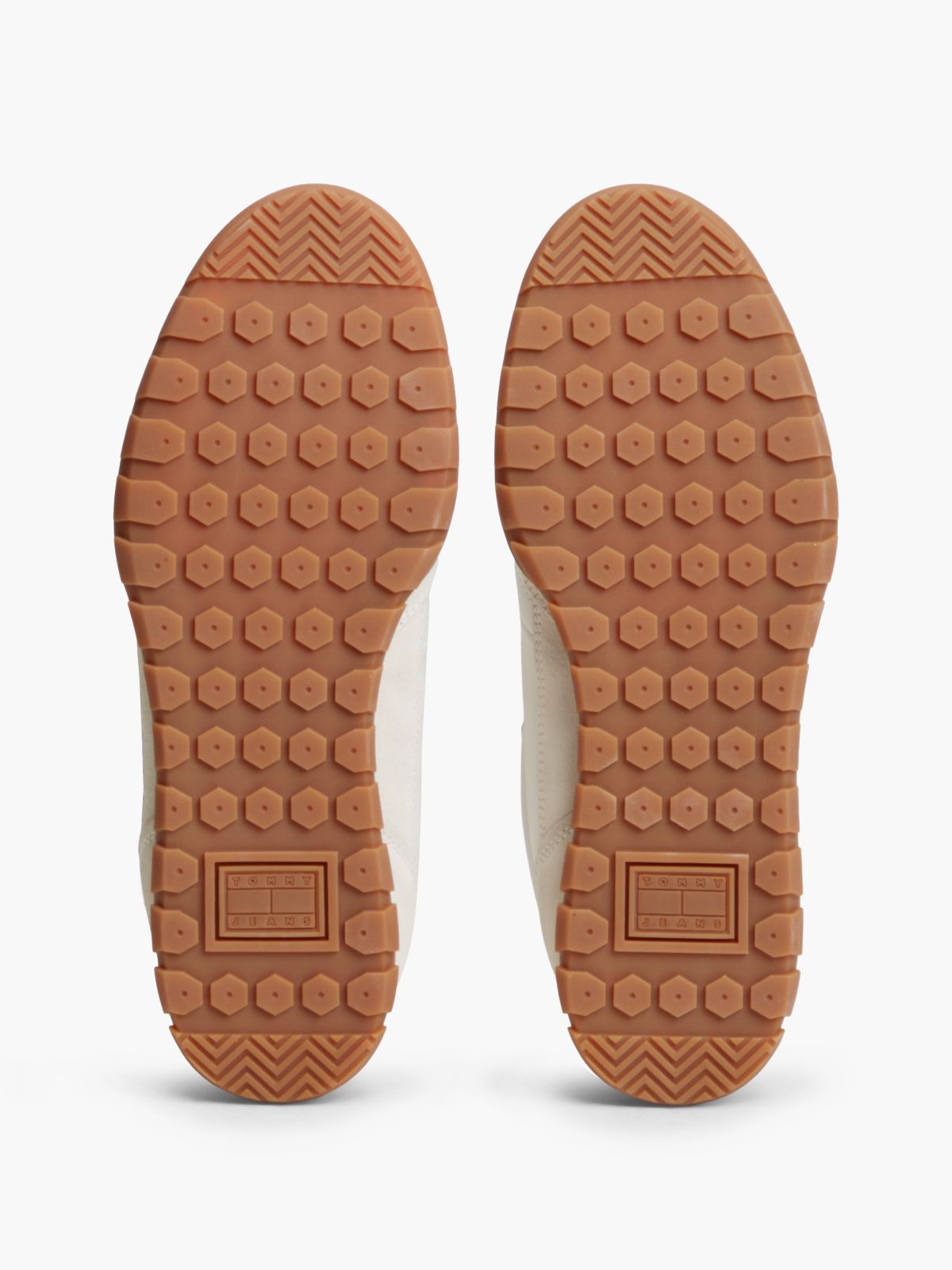 Leather Mixed Texture Low Profile Trainers — White