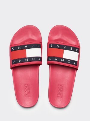 tommy hilfiger slides pink