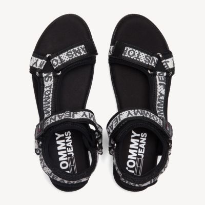 tommy hilfiger sandals black