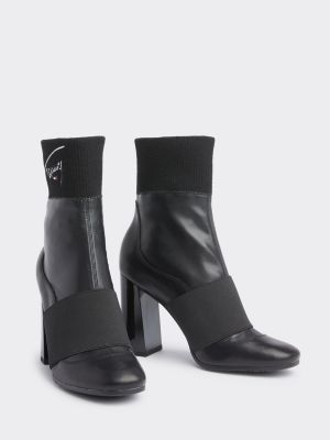 tommy jeans sock heeled boot