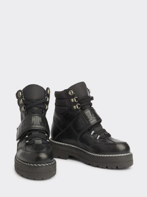 tommy jeans black hiking boots