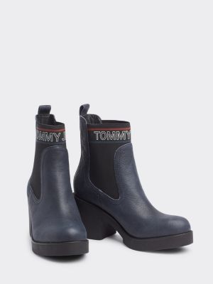 tommy jeans logo panel chelsea boots