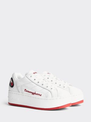 white tommy trainers