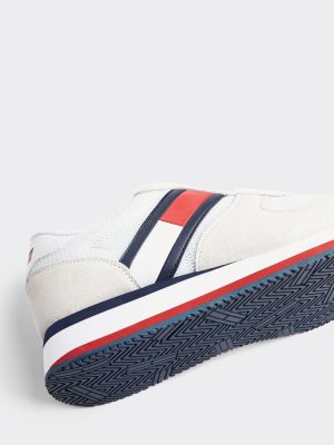 tommy jeans flag flatform trainers
