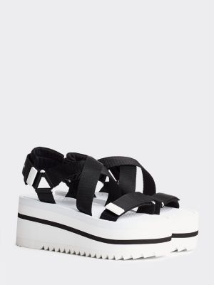 tommy jeans flatform sandals