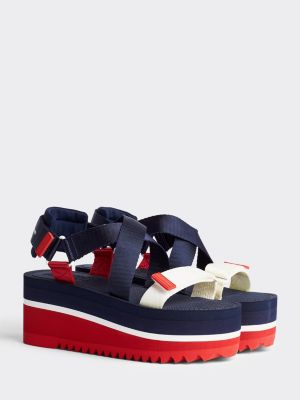 tommy jeans flatform sandals