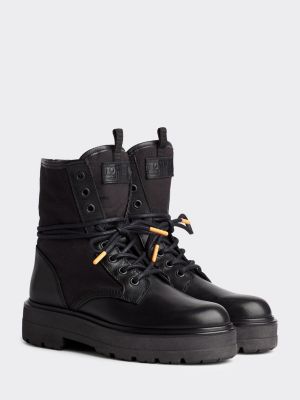 tommy jeans black hiking boots