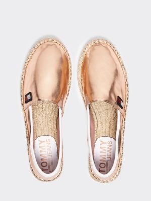 tommy hilfiger metallic espadrilles