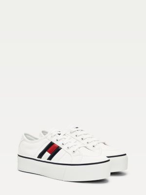 tommy jeans flag flatform trainers