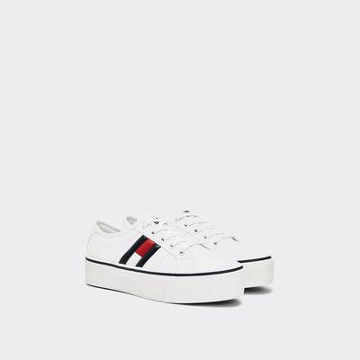 tommy jeans flag flatform trainers