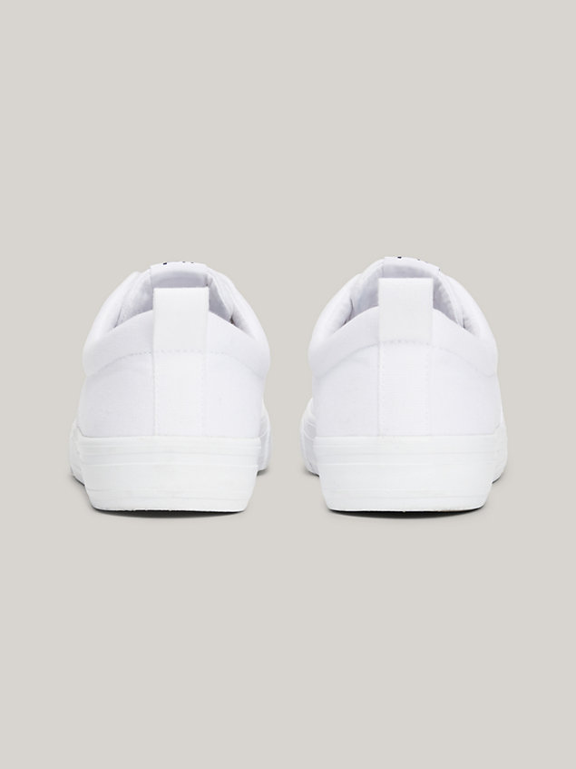 white classics low-top cotton trainers for women tommy jeans