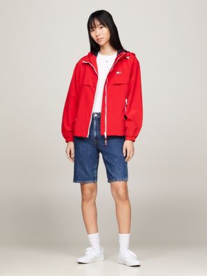 wit classics lage sneaker van katoen voor dames - tommy jeans