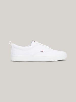 Baskets basses Classics en coton Blanc Tommy Hilfiger