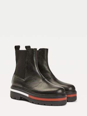 tommy jeans logo panel chelsea boots