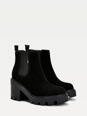 Essential Suede Chelsea Boots | BLACK 