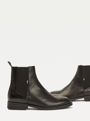 Essential Leather Chelsea Boots | BLACK 