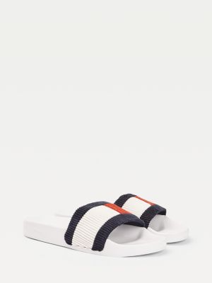 white tommy slides